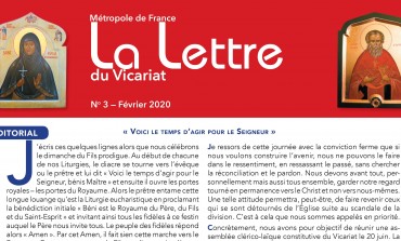 Lettre Vicariat Février 2020