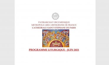 PROGRAMME LITURGIQUE JUIN 2021 - Cathédrale Saint Stéphane de Paris