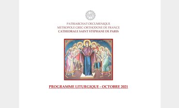 PROGRAMME LITURGIQUE OCTOBRE 2021 – Cathédrale Saint Stéphane de Paris