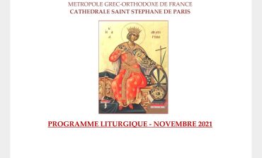 PROGRAMME LITURGIQUE NOVEMBRE 2021 – Cathédrale Saint Stéphane de Paris