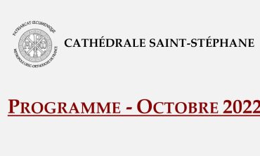 PROGRAMME LITURGIQUE OCTOBRE 2022 | Cathédrale Saint-Stéphane